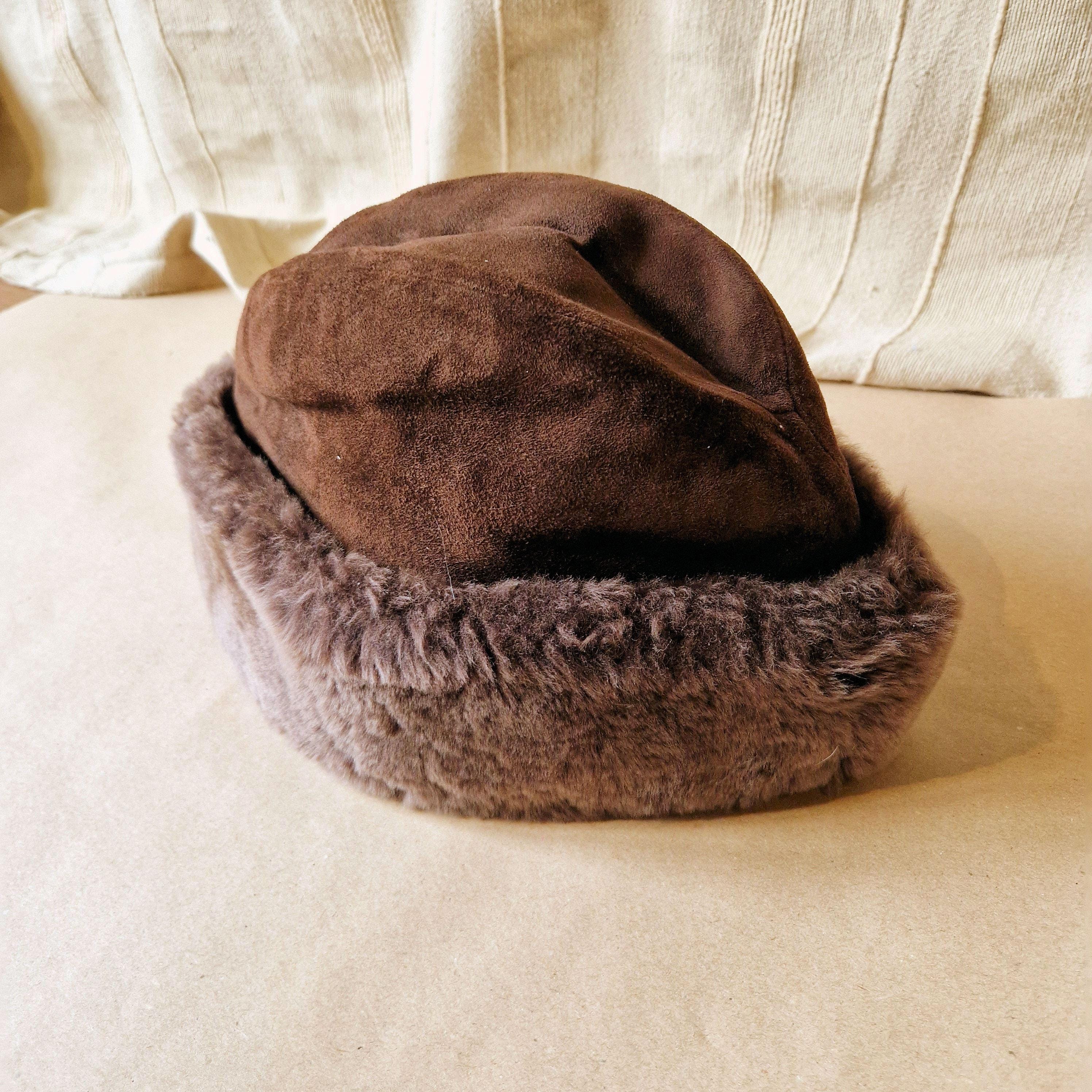Chapeau Vintage Femme Années 60 - Rose Pâle En Satin - Taille Unique, Occasion