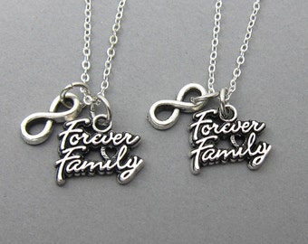 Forever Family Necklace - Custom family necklace, family for infinity, infinity symbol