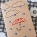 Lovely Raindrops - Hand Embroidered Pocket Cahier Notebook