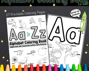 Alphabet Coloring Pages: Preschool ABC Activities (Printable PDF)