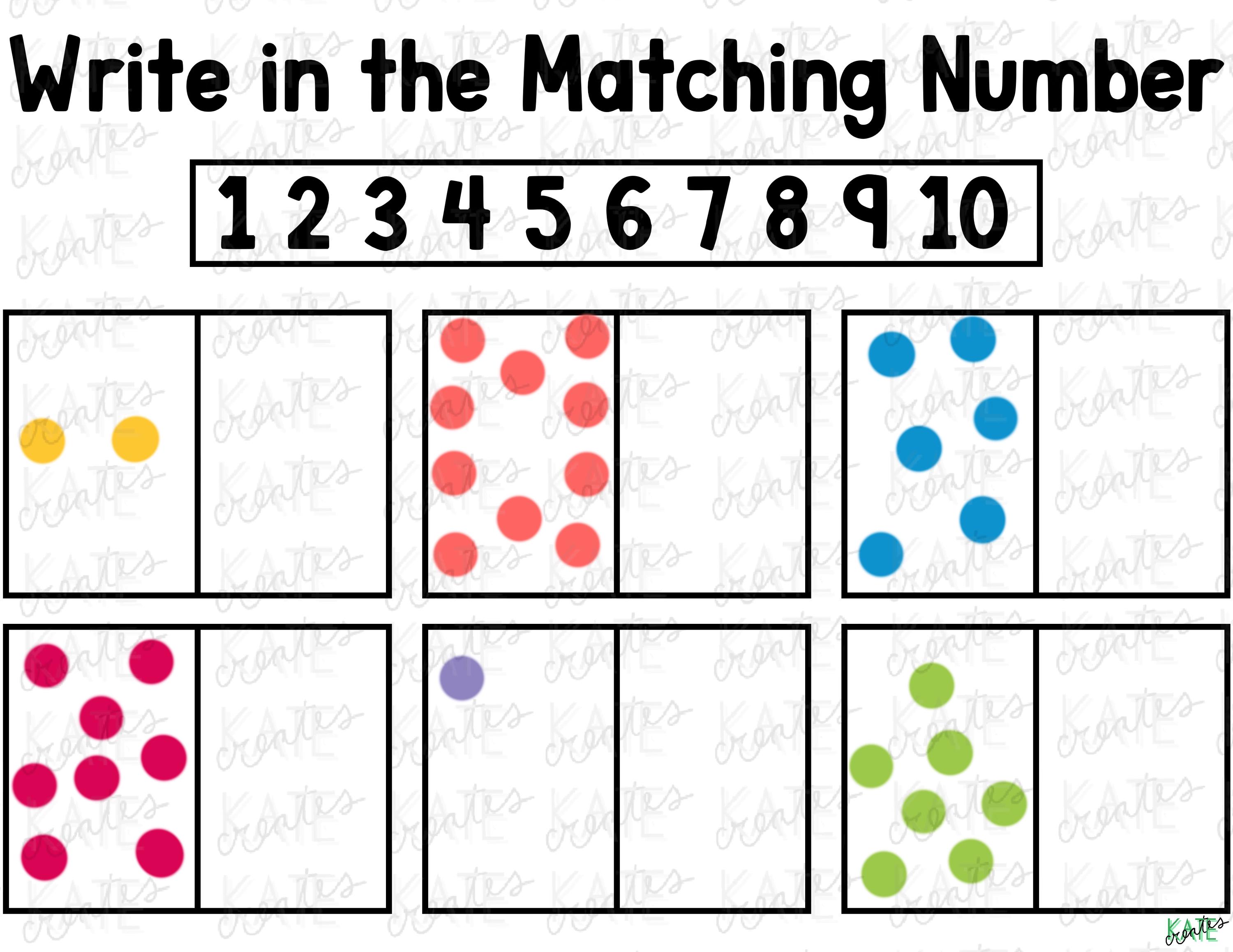 Counting Using Dashes Number Counting Worksheet: Dot Counting & Tracing (PDF Download) - Etsy