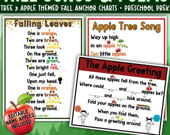 Fall Apple & Tree Songs and Poems | Preschool Circle Time (Digital Download)