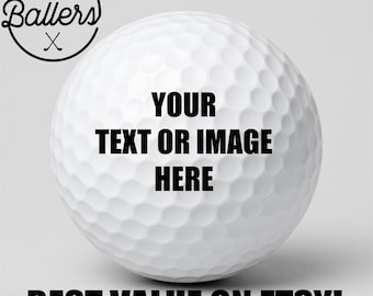 Personalized Golf Balls: Custom Photo, Logo, or Text - Golf Gift
