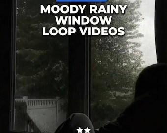 Launisch Regnerisches Fenster Loop Videos | Ästhetisches Regen Ambiente für Fokus, Schlaf & Hintergrund