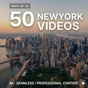 New York City Loop Videos | 4K NYC B-Roll für Kreative | Filmische Urban Clips für Reels & TikTok