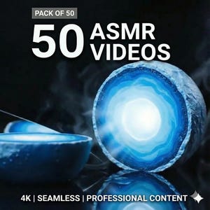 ASMR Cutting Slicing Tapping-videopakket 50 korte lusclips voor makers van inhoud