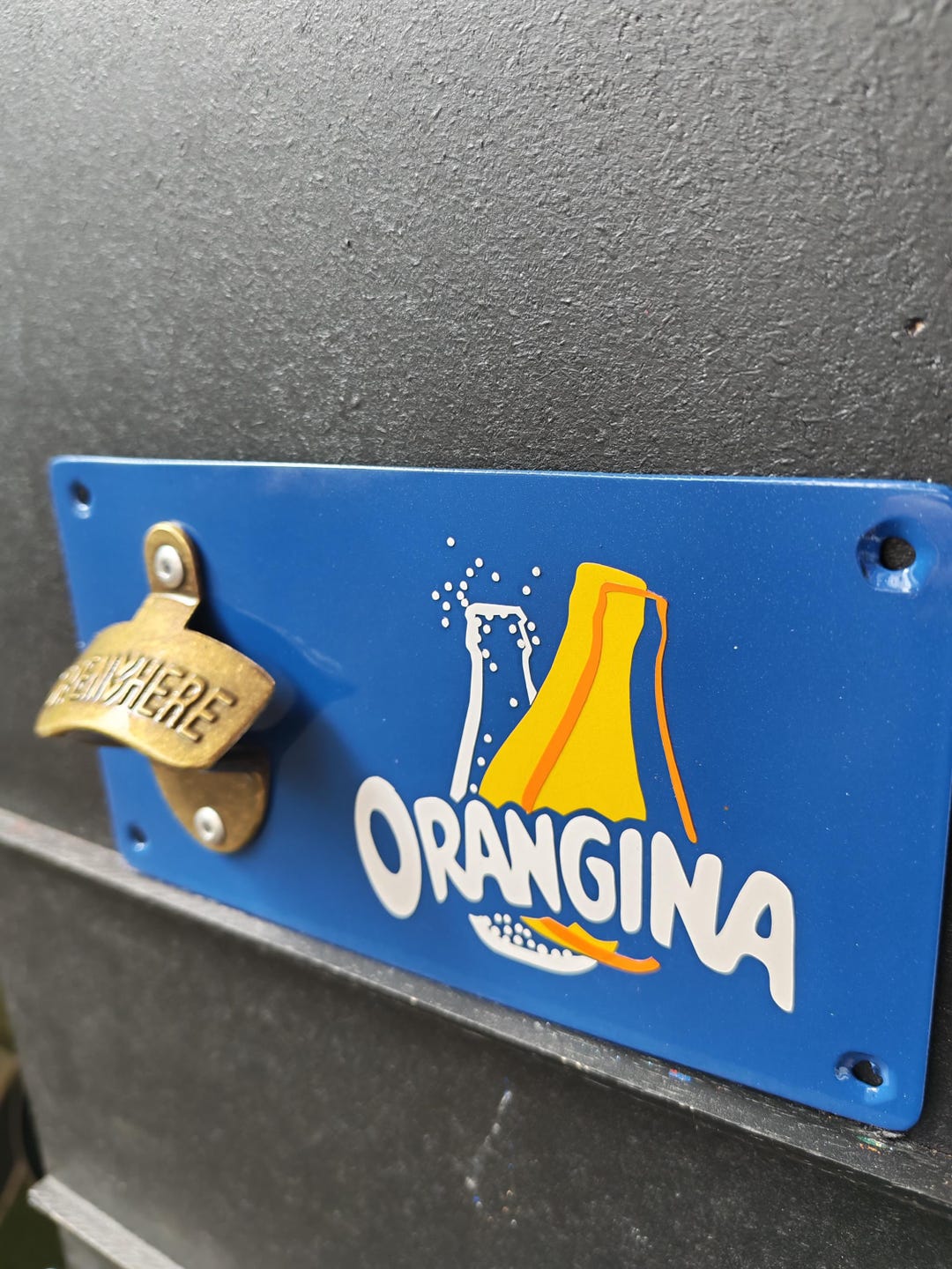 ZHMAO Plaque en métal Orangina Sparkling Soda Art Plaque Décoration