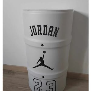 Bedside table shelf Barrel table, upcycled can, totally customizable