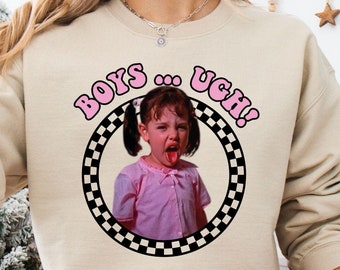 Boys Ugh Sweatshirt, Funny Valentines Shirt, Valentines Day Shirt, Retro Valentine Shirt, Groovy Valentine Sweater, Gift For Valentines Day
