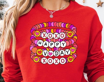 Valentine's Day Shirt, Valentines Day Sweater, XOXO Sweatshirt, Women Valentines Day Sweatshirt, Heart Sweatshirt