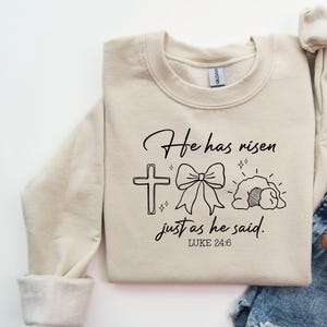 Easter Shirt, He Has Risen, Christian Easter, Easter Sunday T-Shirt, Easter Gift, Easter Scripture T-shirts, Easter Outfit
