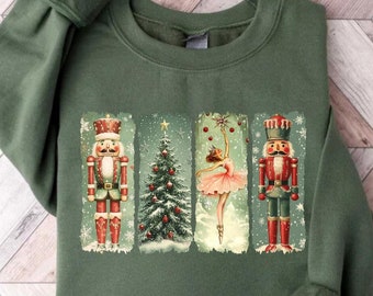 Christmas Nutcracker Sweatshirt, Christmas Sweatshirt, Nutcracker Shirt, Nutcracker T-Shirt, Christmas Crewneck, Christmas Shirts for Women