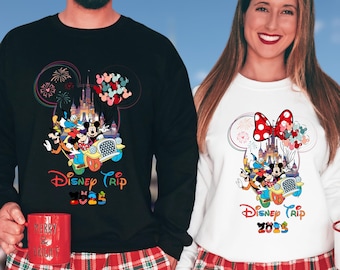 Matching Disney Couple Shirts, Mickey Mouse Shirt, Minnie Mouse Shirt, Disneyworld Shirt, Disney Trip 2025 Tees