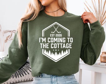 I'm Coming to the Cottage Sweater, Hockey Romance Sweatshirt, LGBT Movie Merch, Stupid Canadian Wolf Bird