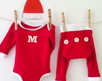 monogram baby pajamas