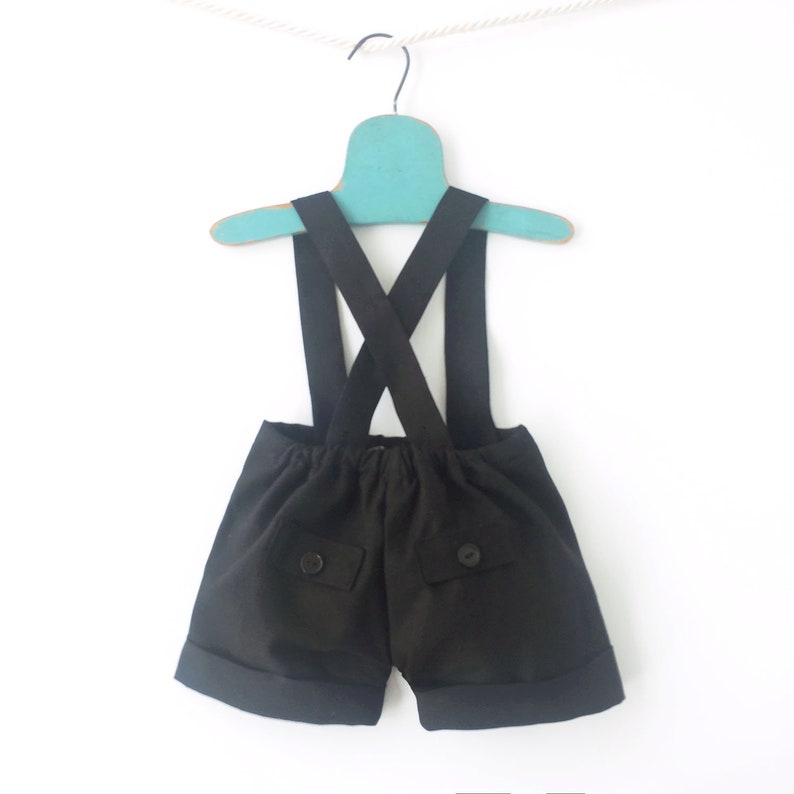 Boys Tuxedo Linen Shorts Baby Boy Wedding Outfit Baby Tuxedo Etsy