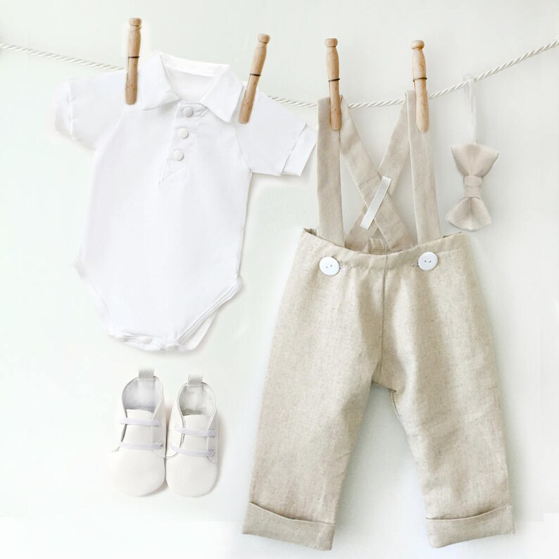 Baby Boy Linen Outfit Toddler Linen Pants Ring Bearer Outfit Etsy