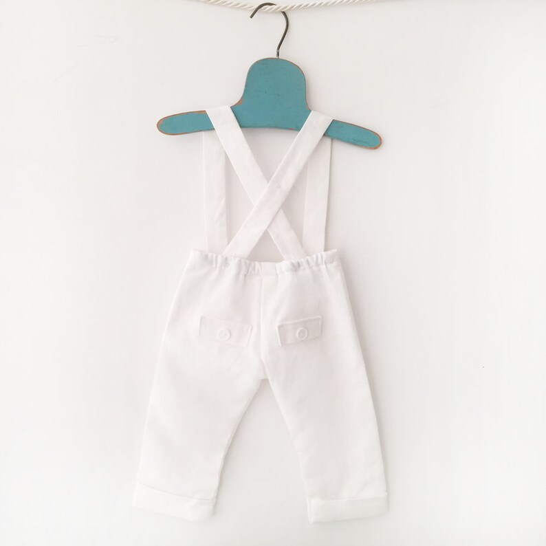 Winter White Linen Christening Suit Boy Baptism Outfit Linen | Etsy