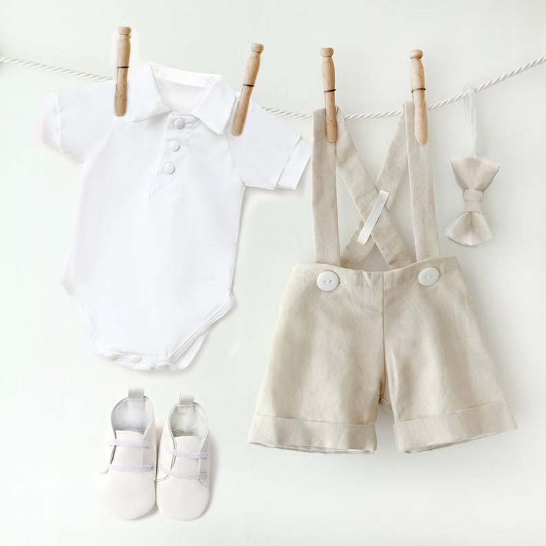 Baby Boy Linen Outfit Toddler Linen Suit Natural Linen Etsy
