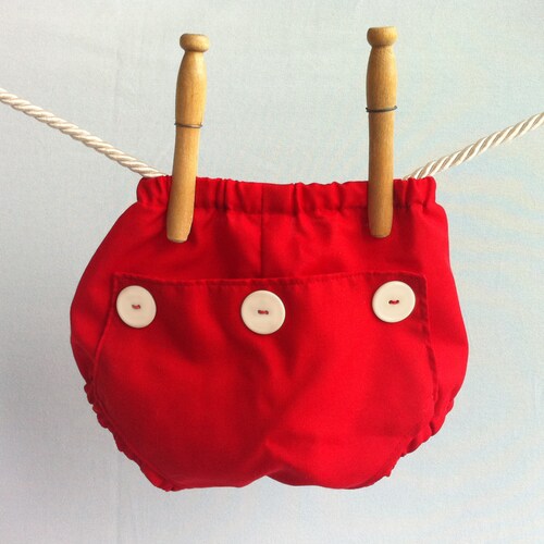 Baby Boy Girl Bloomers Boys Girls Red Cotton Diaper Covers Etsy