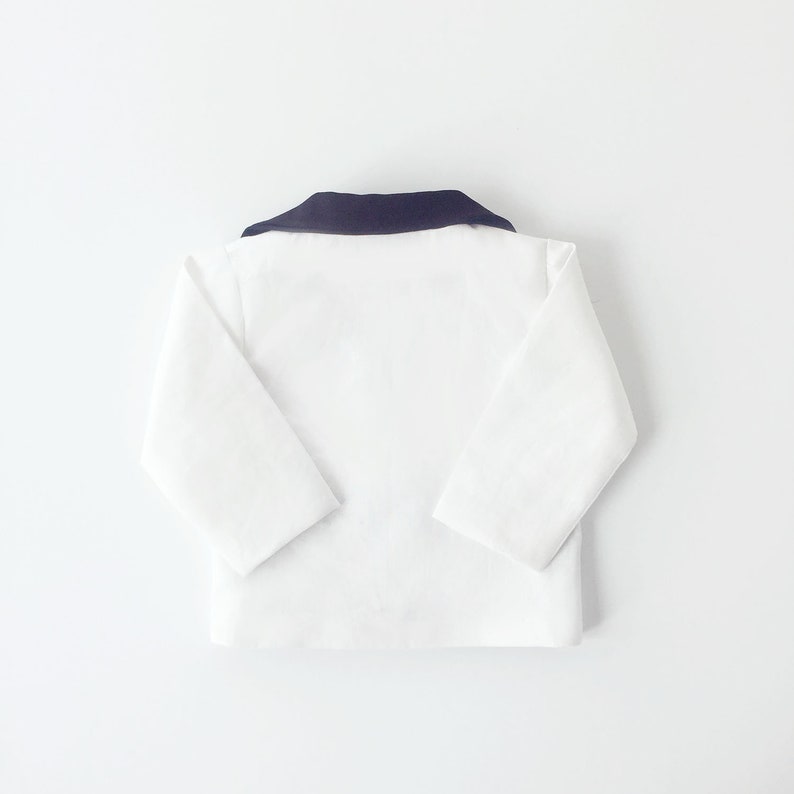 Baby Tuxedo Jacket Linen Baby Tux Suit Jacket Baby Wedding Etsy