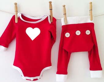 Valentines Day Baby Pajamas • Toddler Pajamas Valentines Outfit • Boys Valentine Shirt • Matching Red Pajamas • Baby Love Bodysuit
