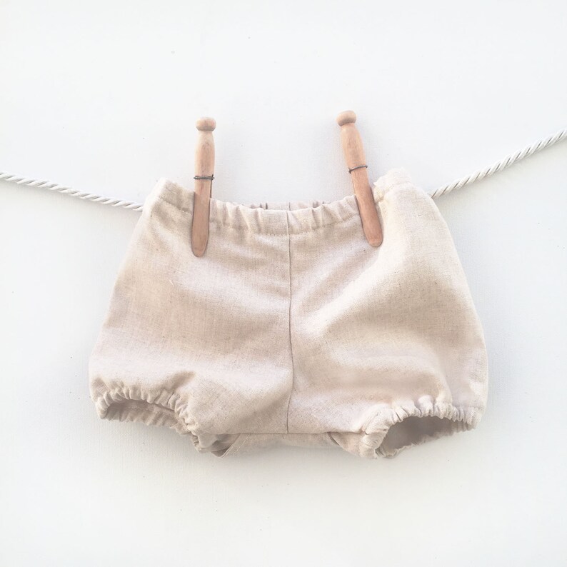 Linen Baby Bloomers Natural Linen Diaper Covers Boy Etsy