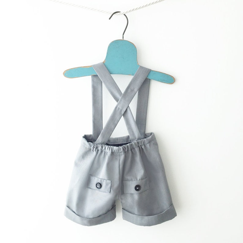 Baby Suspender Shorts Baby Boy Wedding Clothes Baby Etsy
