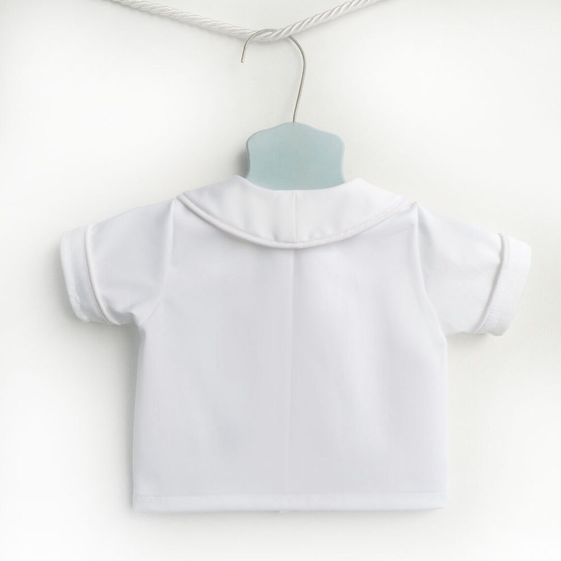 Baby Boy White Peter Pan Collar Shirt Infant White Collared Etsy
