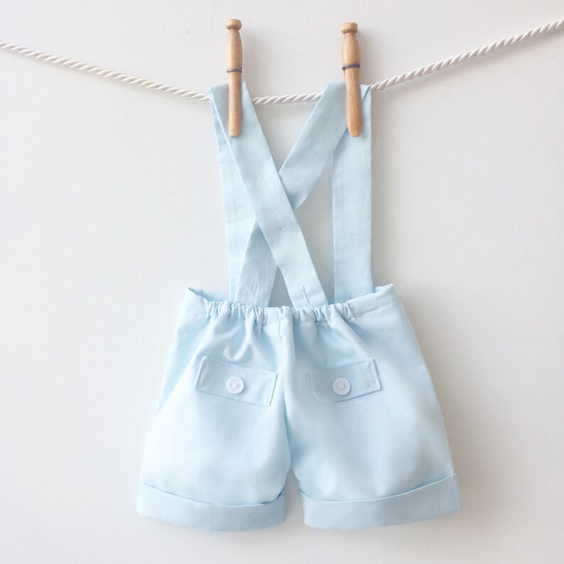 Boys Linen Suspender Shorts Toddler Boy Page Boy Outfit Etsy