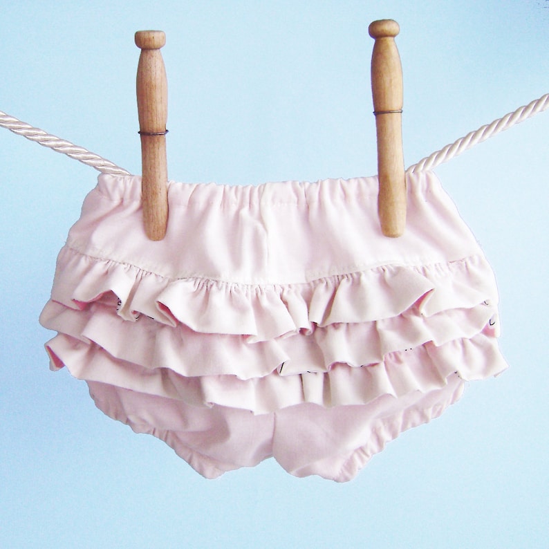 Pink Baby Girl Ruffled Bloomers Todller Bloomers Ruffle Etsy