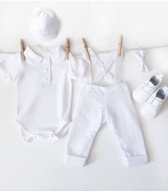 baby boy christening shorts outfit