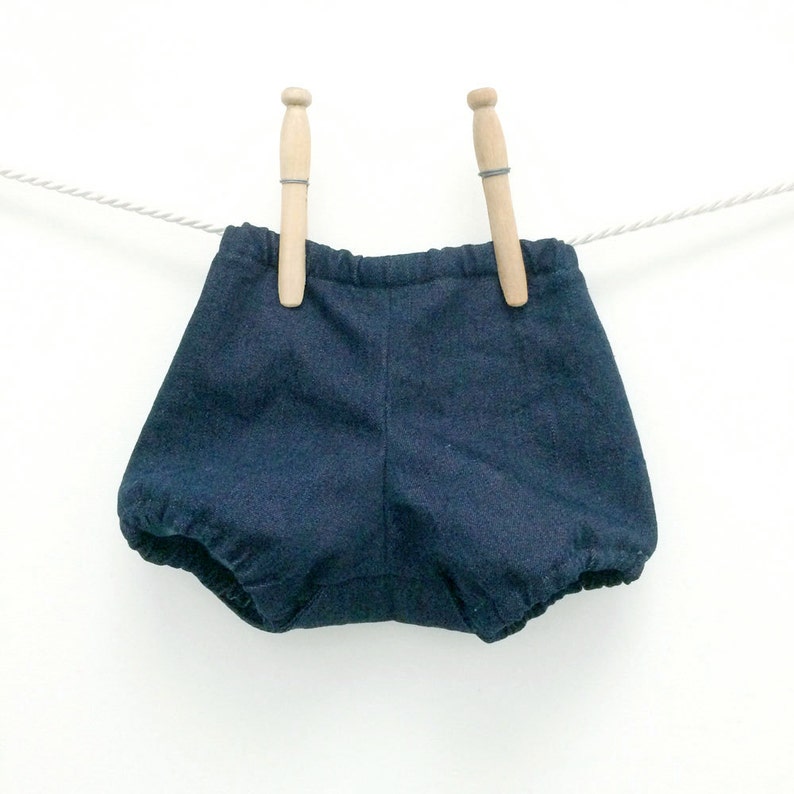Dark Denim Baby Long John Diaper Covers Boys Retro Bloomers Etsy