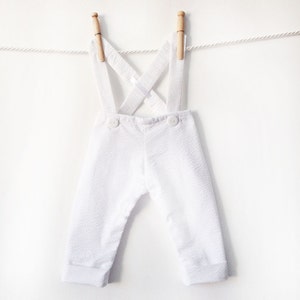 white pants infant boy