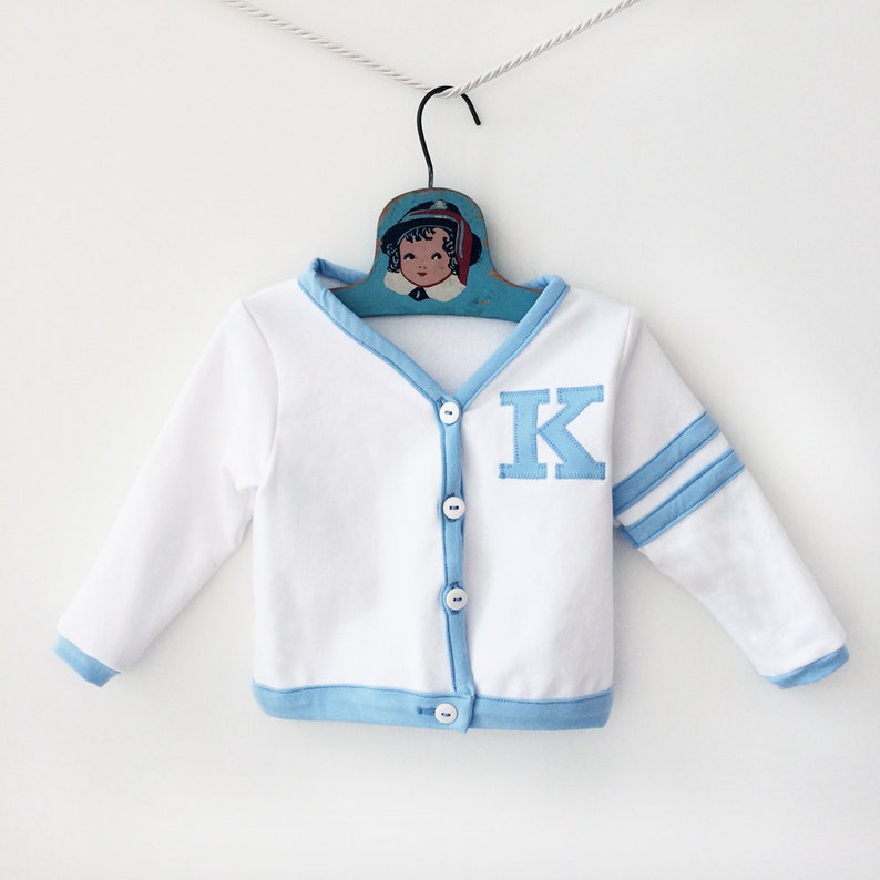 Blue Baby Boy Custom Letterman Jacket Boys Varsity Sweater Etsy