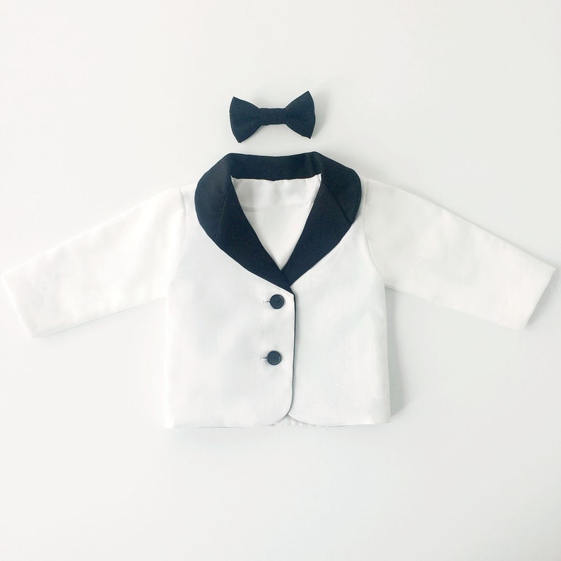 Baby Tuxedo Jacket Linen Baby Tux Suit Jacket Baby Wedding Etsy