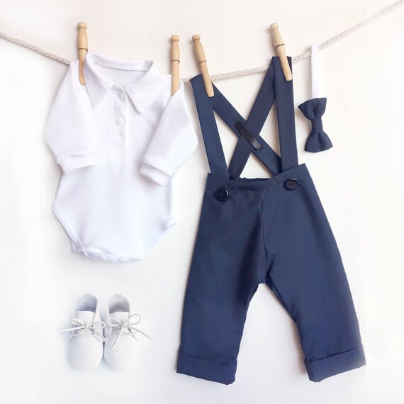 navy baby suit