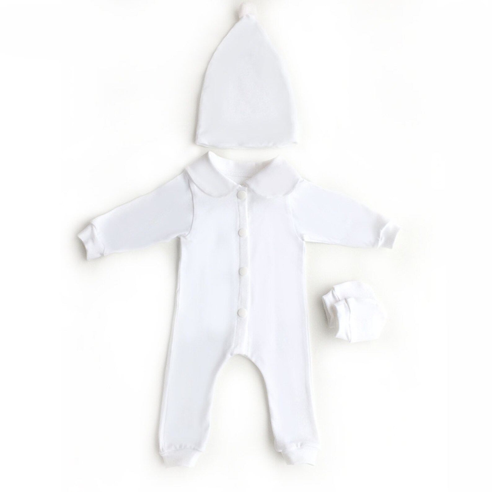 Baby White Sleeper Gift Set Baby Sleeper Baby Boy Coming Etsy