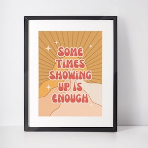 Positive Affirmations Poster Wall Art, Inspirational Motivational Quote Print, Home Office Decor, Self-Care Gift