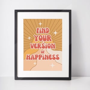 Positive Affirmations Poster Wall Art, Inspirational Motivational Quote Print, Home Office Decor, Self-Care Gift