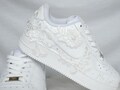 Bride Sneakers Ivory Lace • White Floral Lace Design Shoes  • Wedding Personalized Custom Bridesmaid Shoes • New Handmade Sneakers • REN_09 product logo