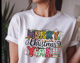 Merry Christmas Y'all Shirt, Love Christmas Y'all Shirt,Christmas Family Shirt,It is the Most Wonderful Time Of The Year,Matching Family Tee