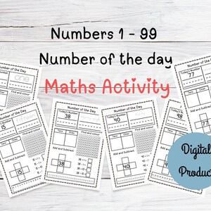 Actividad de matemáticas: Hoja de trabajo de aprendizaje de actividades con números hasta 100