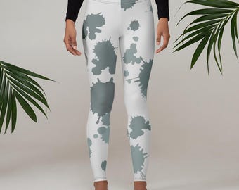 Leginsy z ręcznie robionym wzorem