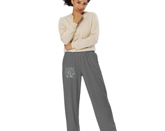 Spodnie unisex z szerokimi nogawkami, wykonane ręcznie na zamówienie