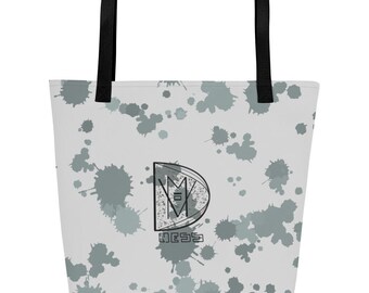 Duża torba typu tote z ręcznie robionym wzorem