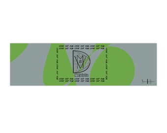 Naklejki na zderzak z ręcznie robionym wzorem