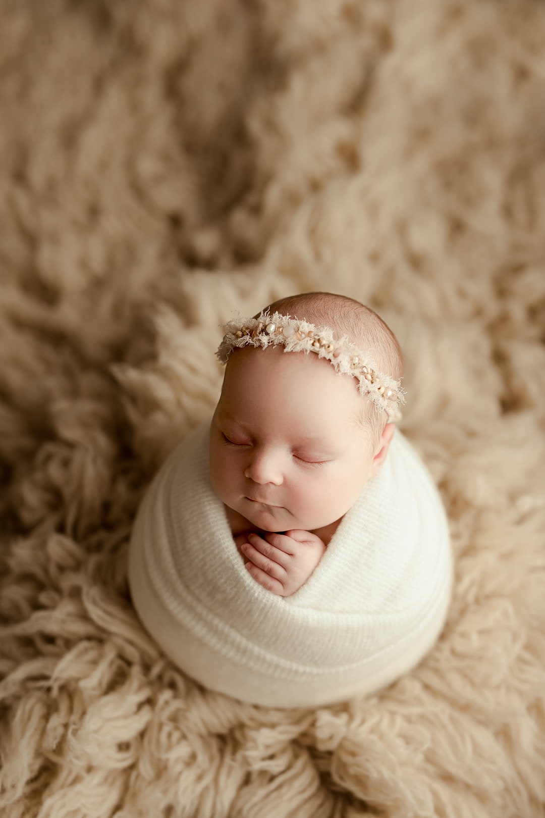 Newborn Boy Photo Prop Ivory Swaddle Wrap Photography Prop Etsy