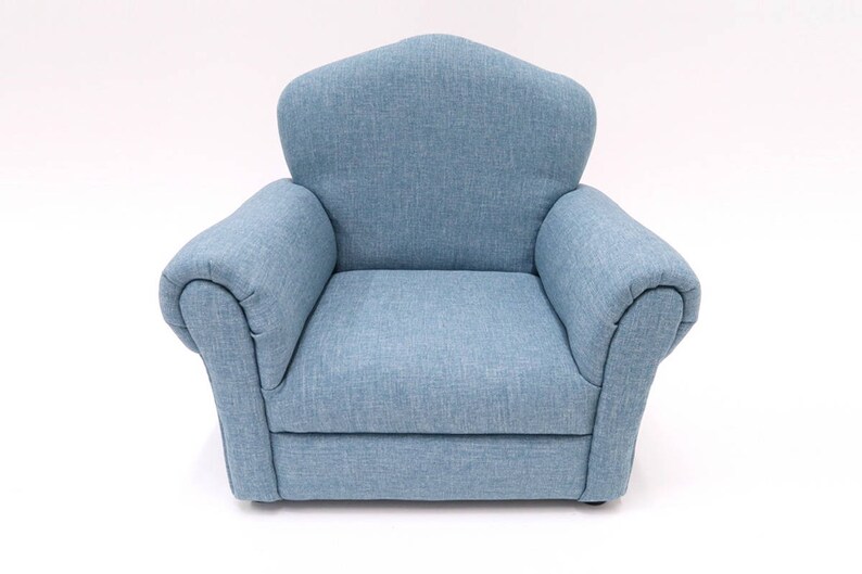 Light Blue Toddler Chair Photo Props Mini Child Chair Nursery Room Furniture Small Kiddie Bedroom Chair Boy Photography Prop Harrison