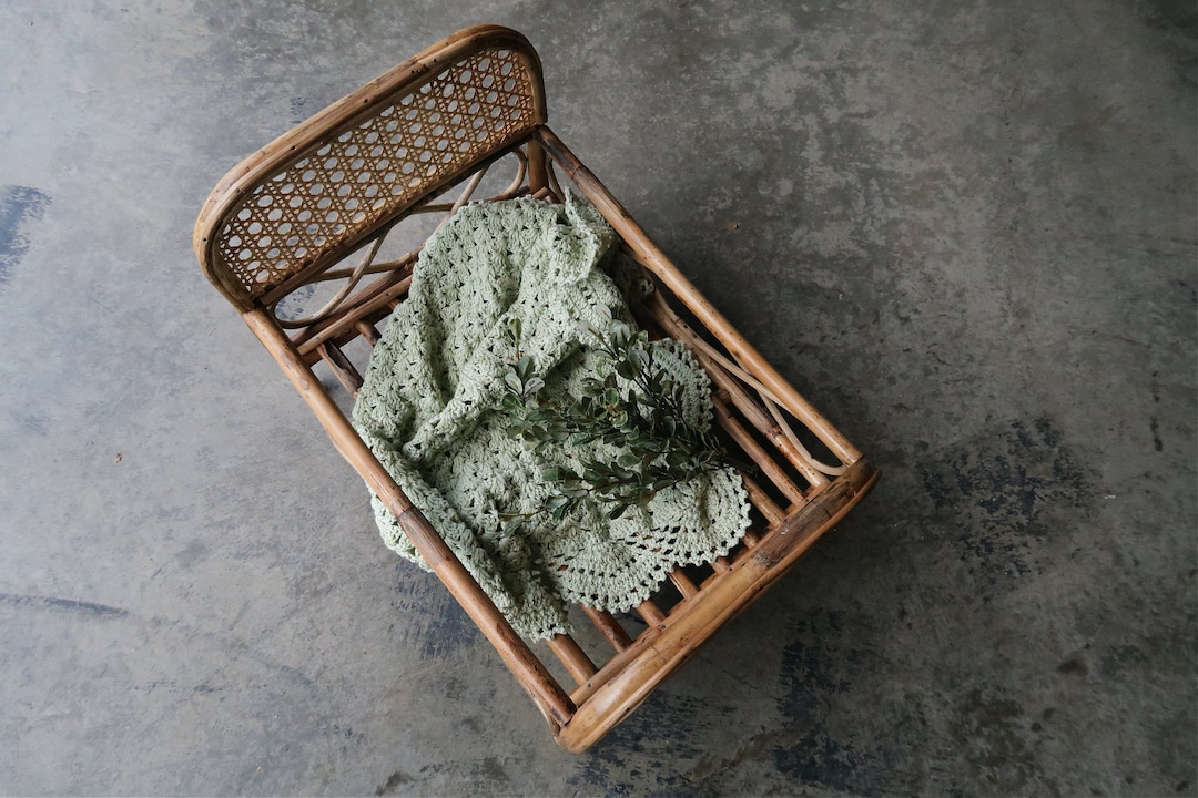 Baby Photography Props, Newborn Bed Photo Prop, Bamboo Doll Bed, Infant